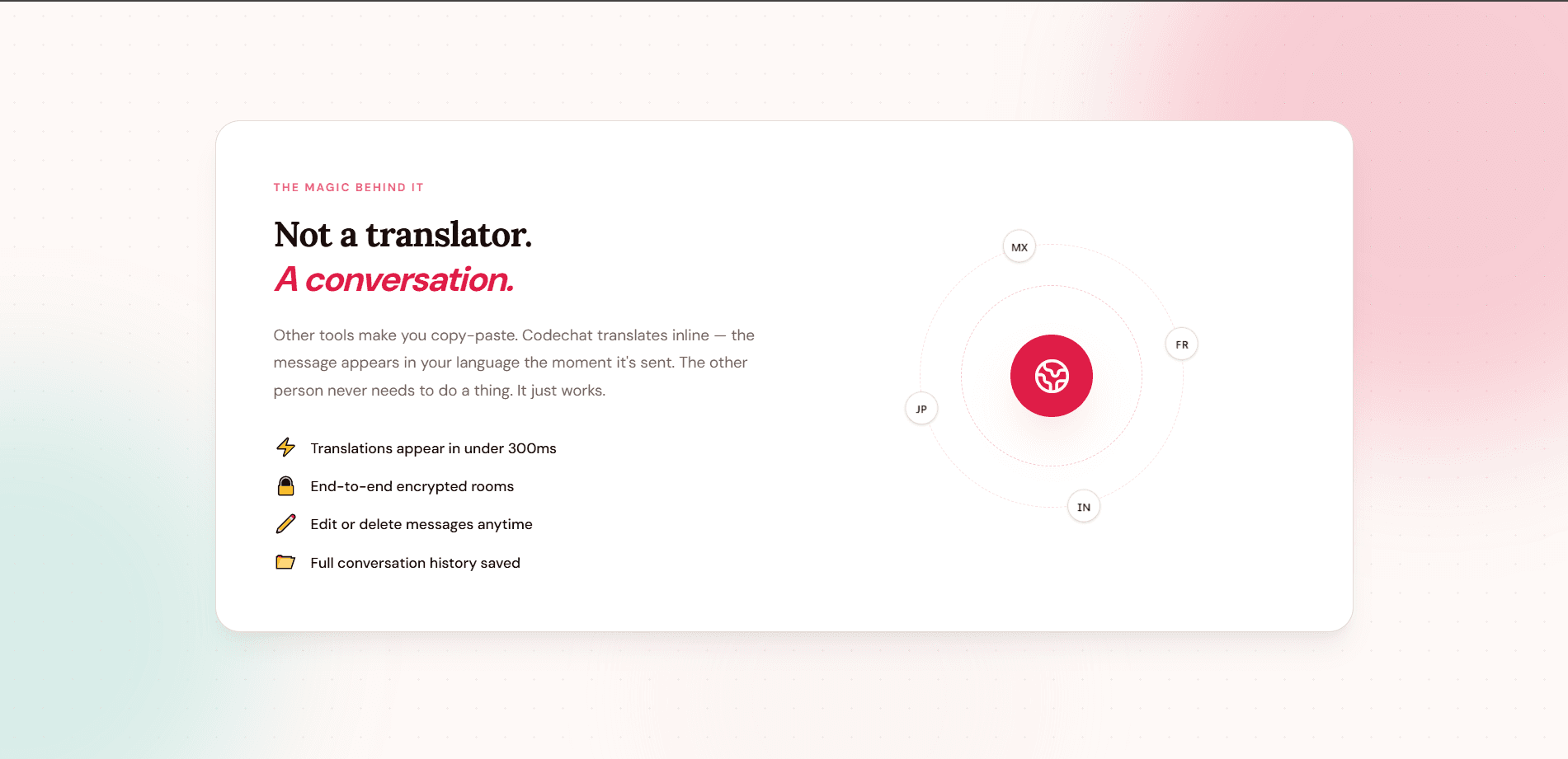 ChatRoom - real-time multilingual conversation space screenshot 0