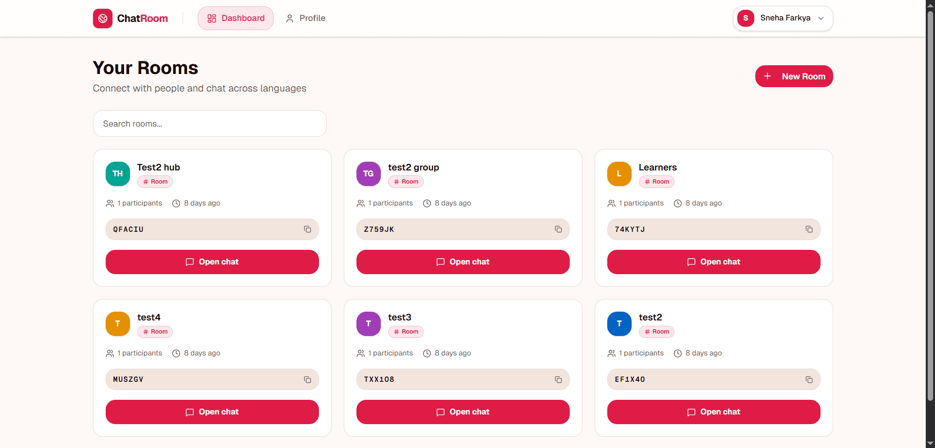 ChatRoom - real-time multilingual conversation space screenshot 1
