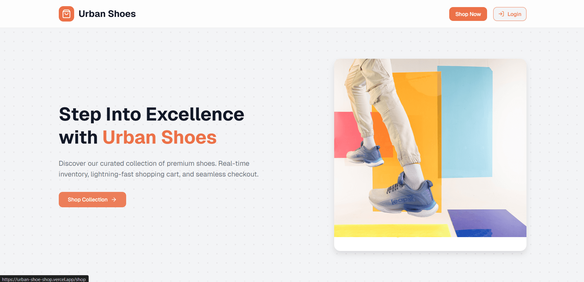 UrbanShoeShop - end-to-end e-commerce storefront